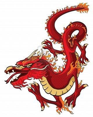 320x400 chinese dragon tattoo head dance symbol drawing pictures parade - Red Dragon Drawing