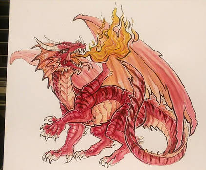 422x350 Dnd Red Dragon - Red Dragon Drawing