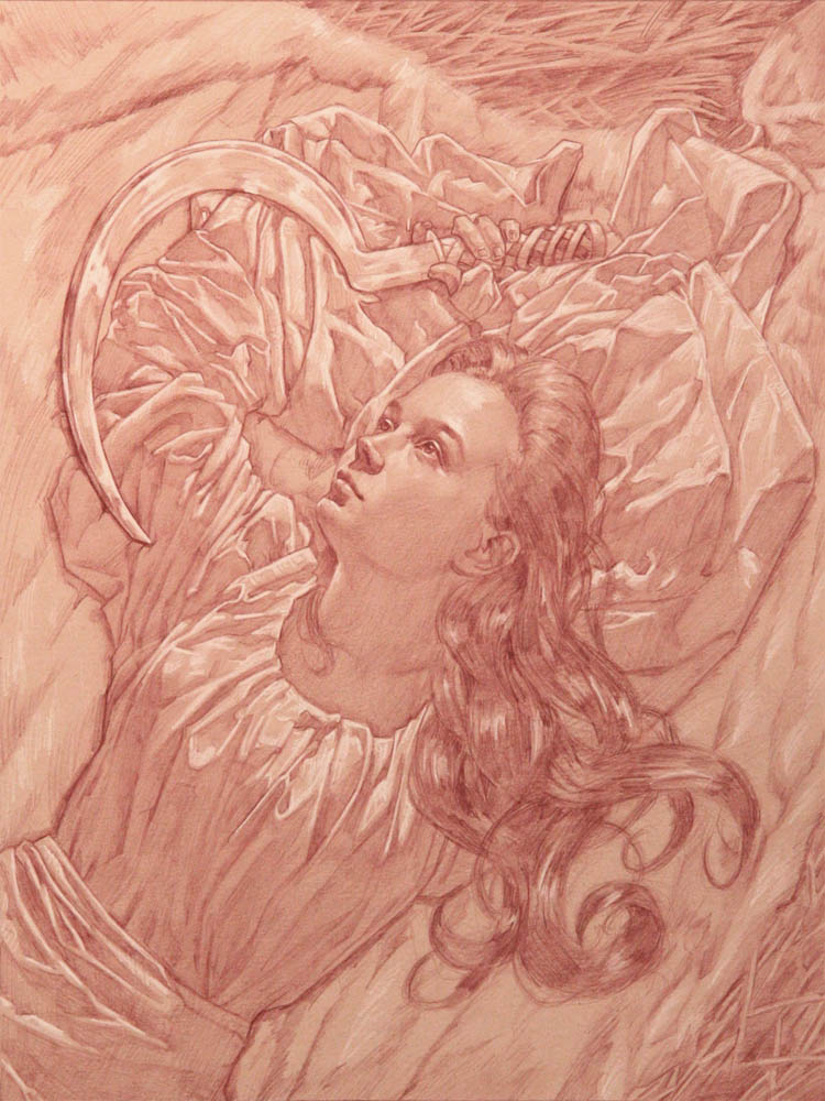 750x1000 The Art Of Michael C Hayes Red Pencil Drawings - Red Drawing Pencil