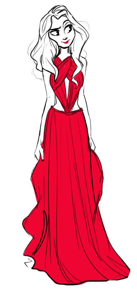 458x968 Faustus Design, Top For Male Faustus, Possibly Whole Dress - Red Dress Drawing