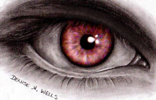 499x322 Realistic Eye Drawing - Red Eye Drawing
