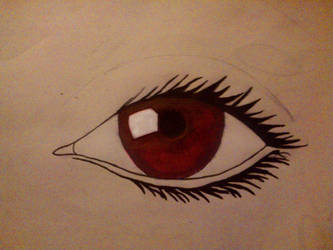 333x250 Red Eye Drawing - Red Eye Drawing