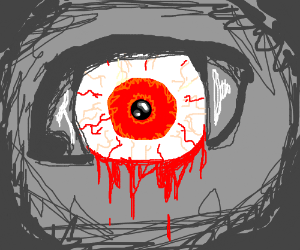 300x250 Red Eye Drawing - Red Eye Drawing