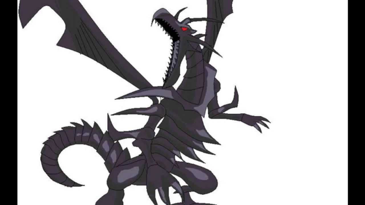 1280x720 Ms Paint - Red Eyes Black Dragon Drawing