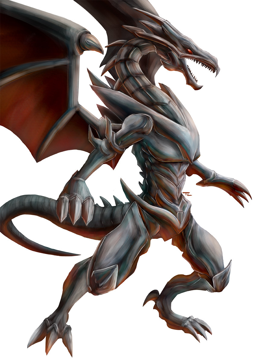 842x1191 Artstation - Red Eyes Black Dragon Drawing