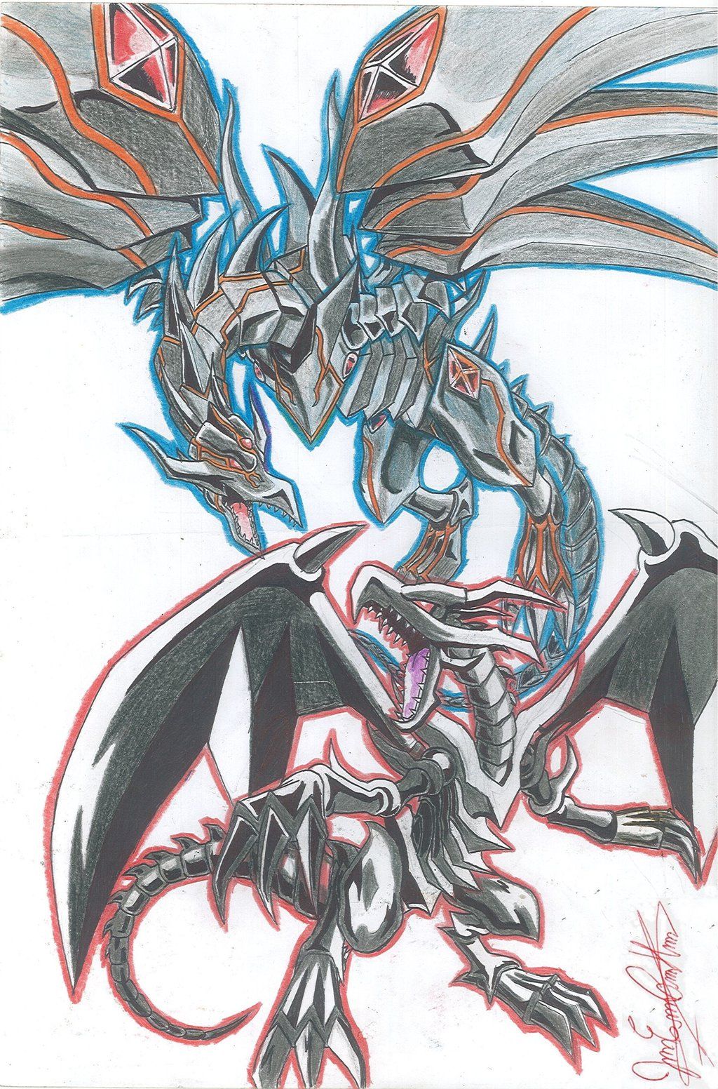 Red Eyes Black Dragon Drawing At Paintingvalleycom