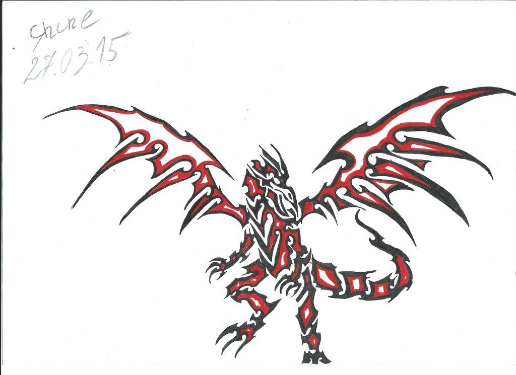 1024x745 Red Eyes Black Dragon Tattoo - Red Eyes Black Dragon Drawing