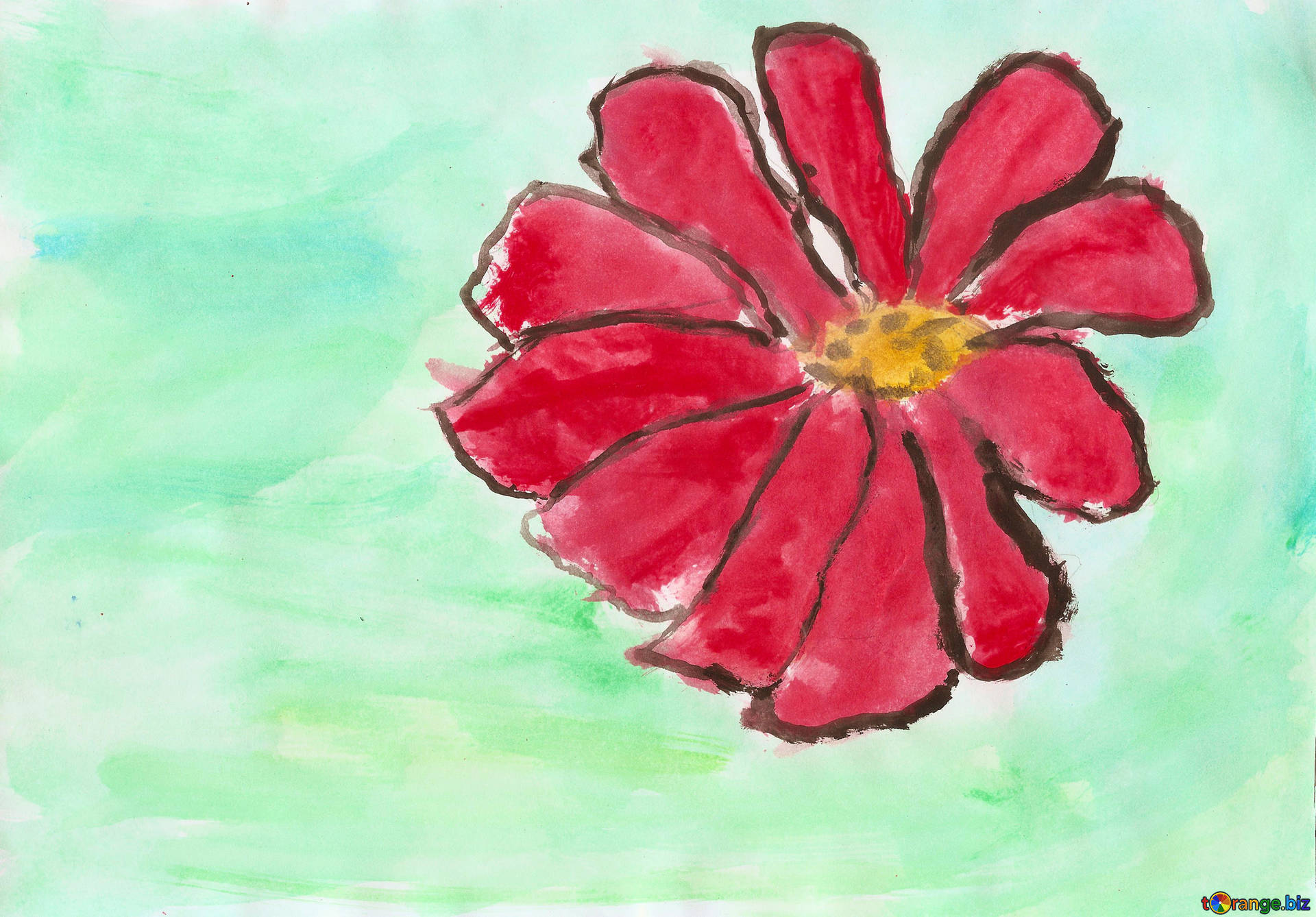 Red Flower Drawing at Explore collection of Red
