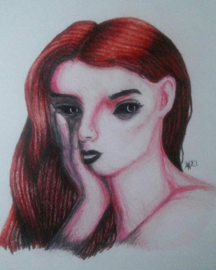 733x917 Red Hair Girl Drawing Amino - Red Hair Drawing