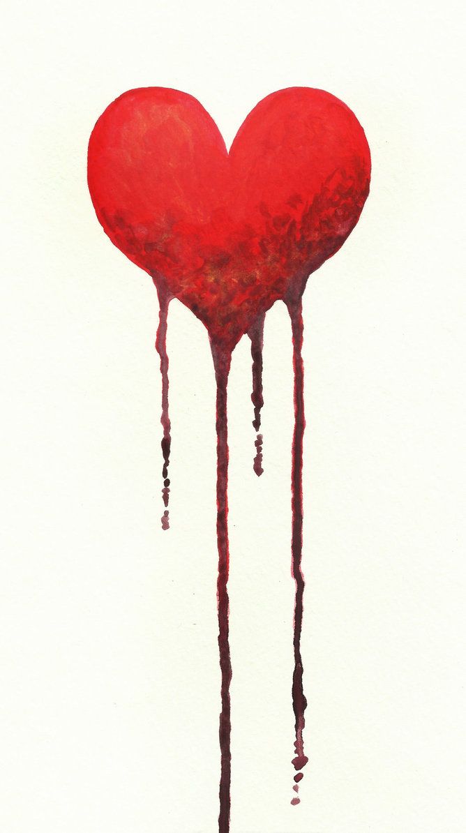 668x1194 Bleeding Heart Drawing - Red Heart Drawing