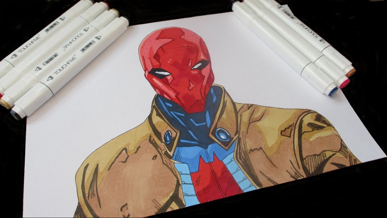1280x720 red hoodhow to draw red hooddc comicsrisuem markerami - Red Hood Drawing