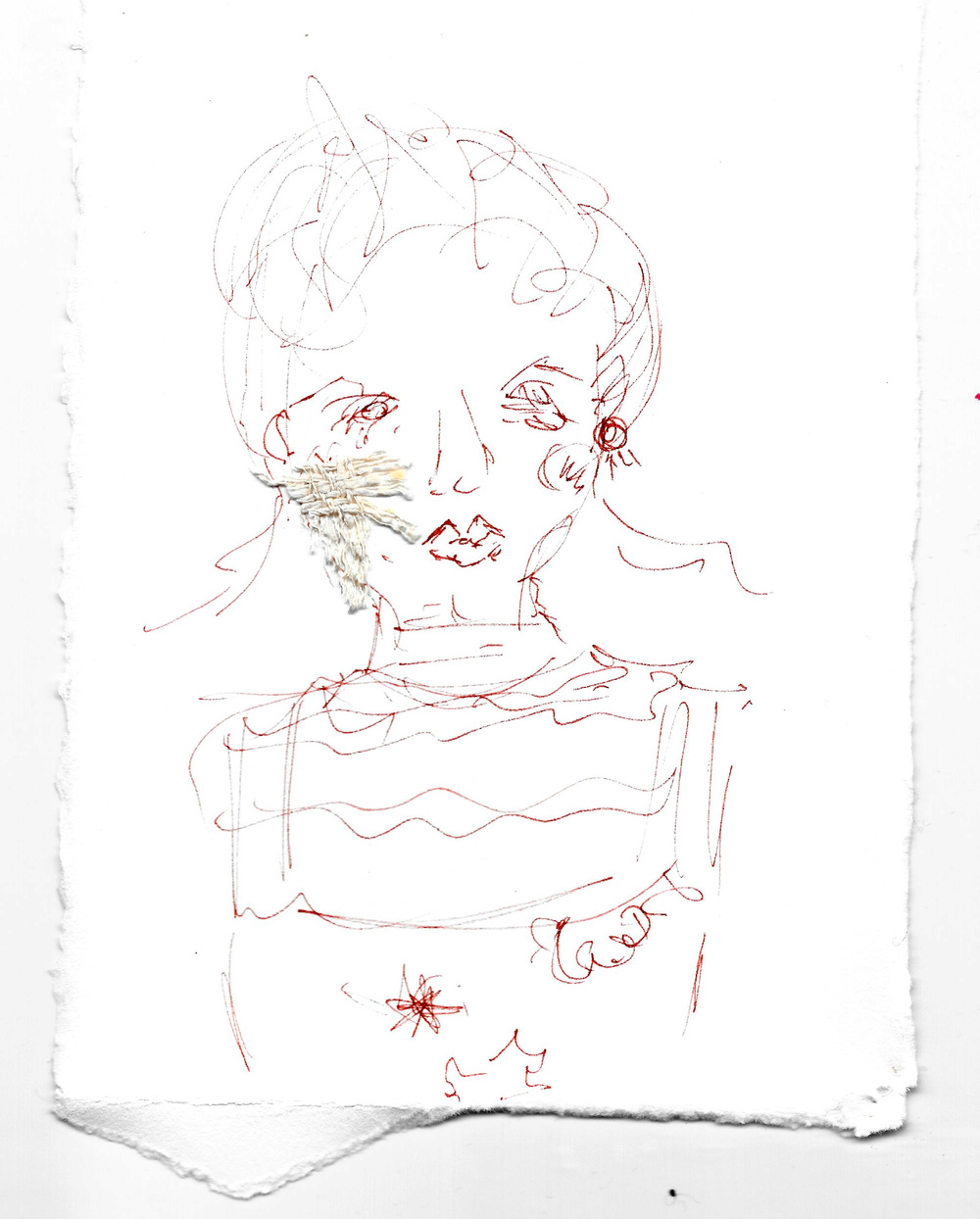 1000x1244 Ailish Henderson - Red Line Drawings