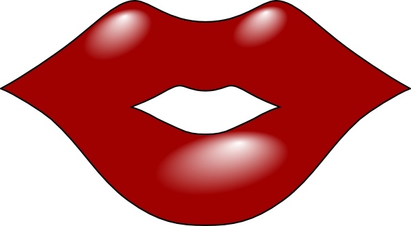 600x330 Red Lips Clip Art Free Vector In Open Office Drawing - Red Lips Drawing