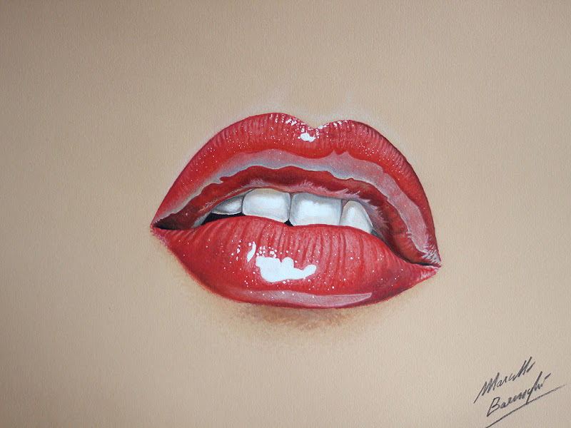 800x600 Drawing A Mouth With Red Lips - Red Lips Drawing. 