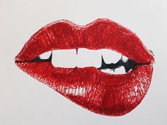 236x177 Drawings Of Red Lips - Red Lips Drawing