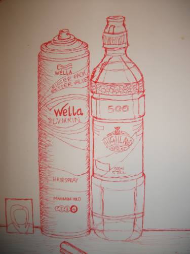 375x500 Red Pen Drawing - Red Pen Drawing