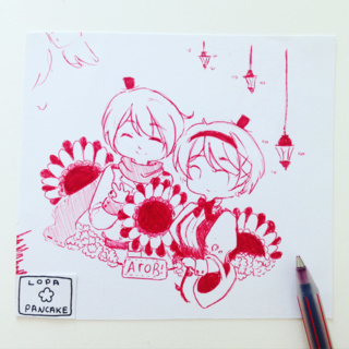320x320 another doodle request - Red Pen Drawing