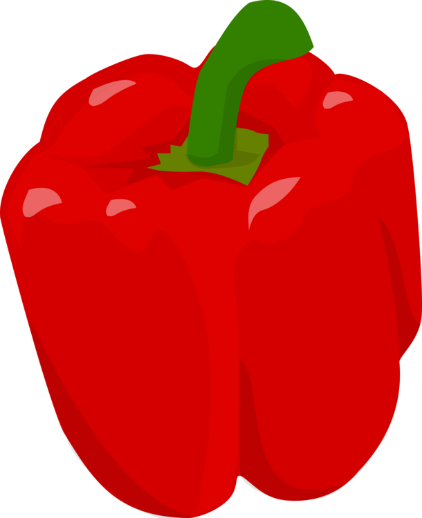 610x750 drawing vegetables bell pepper transparent png clipart free - Red Pepper Drawing