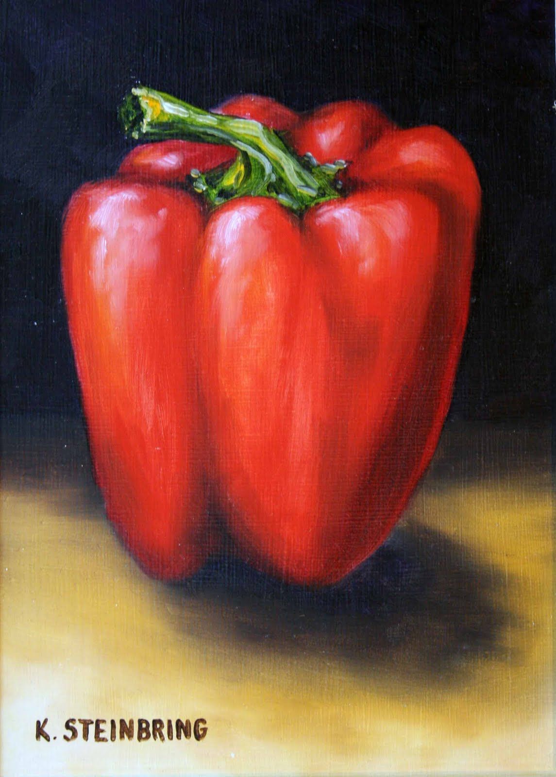 1145x1600 pepper artwork steinbring fine art and, of course, the red - Red Pepper Drawing