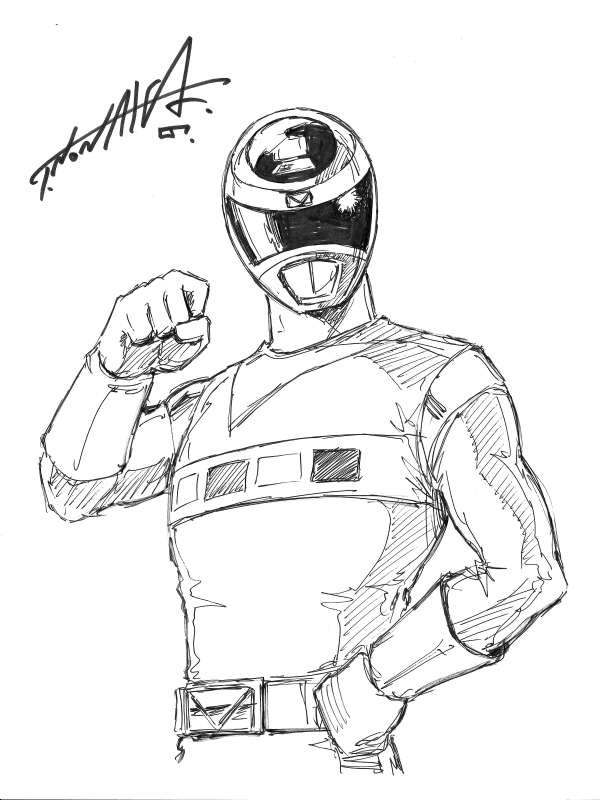 Red Power Ranger Drawing at PaintingValley.com | Explore collection of