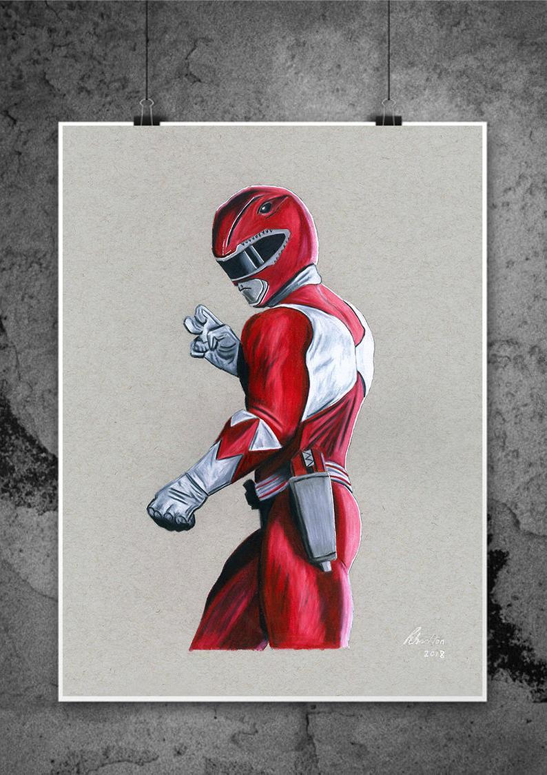 Red Power Ranger Drawing at Explore collection of