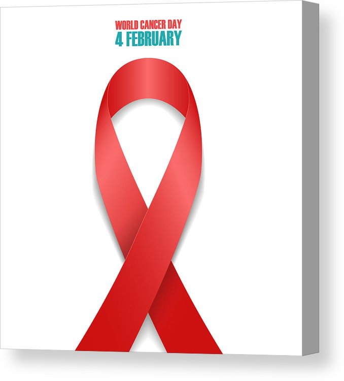 678x750 world cancer day, february awareness day symbol realistic red - Red Ribbon Drawing