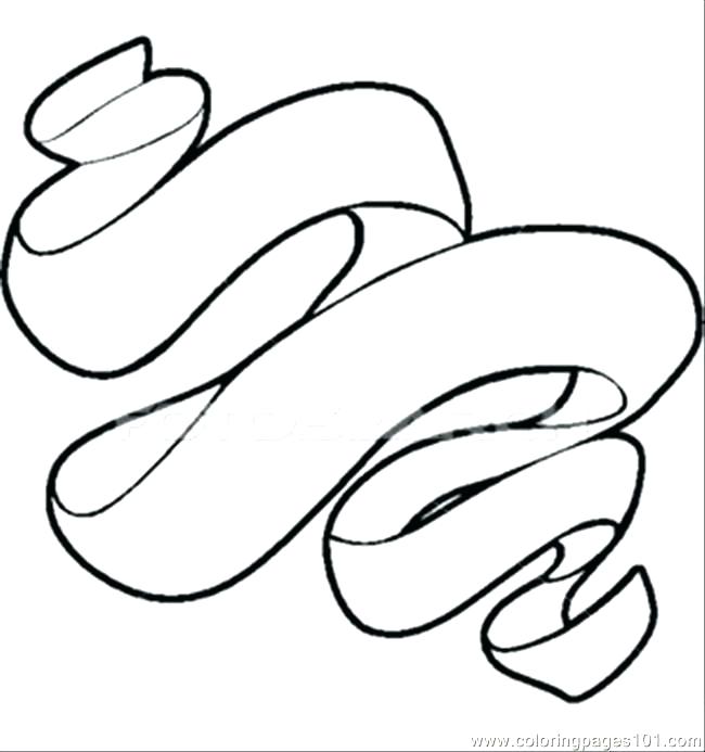 650x693 red ribbon color pages - Red Ribbon Drawing