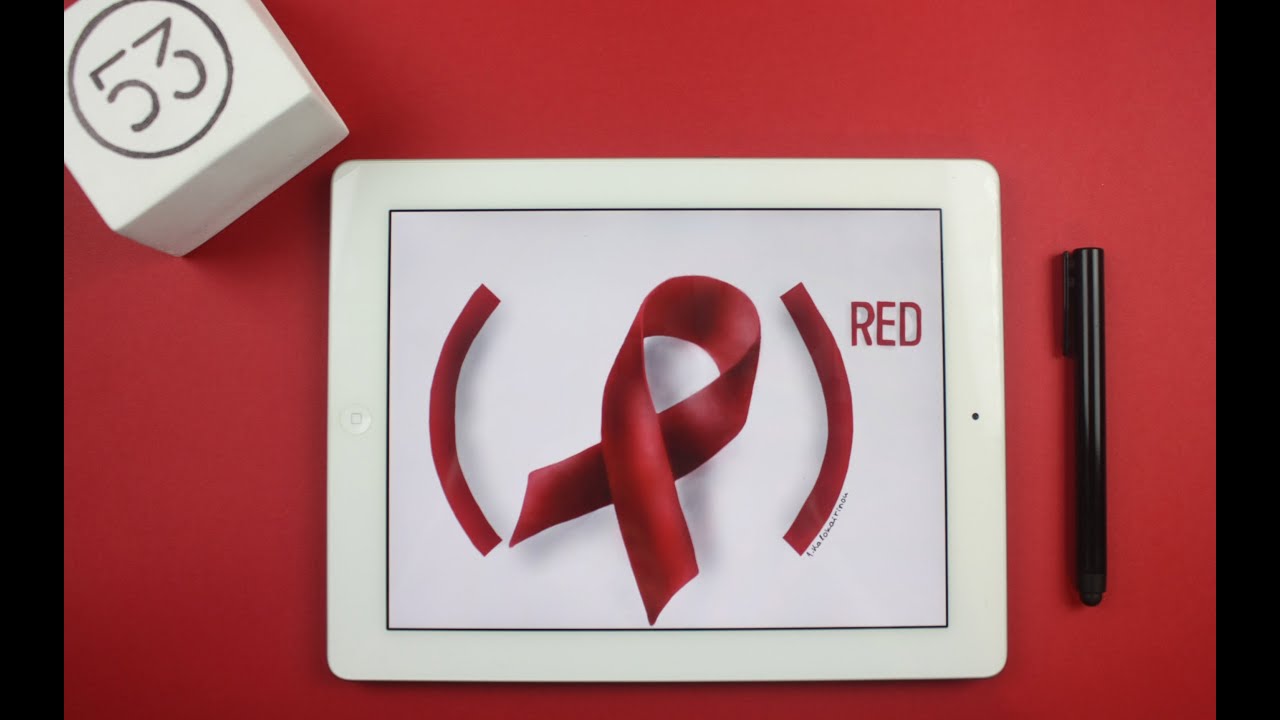 1280x720 drawing the red ribbon - Red Ribbon Drawing