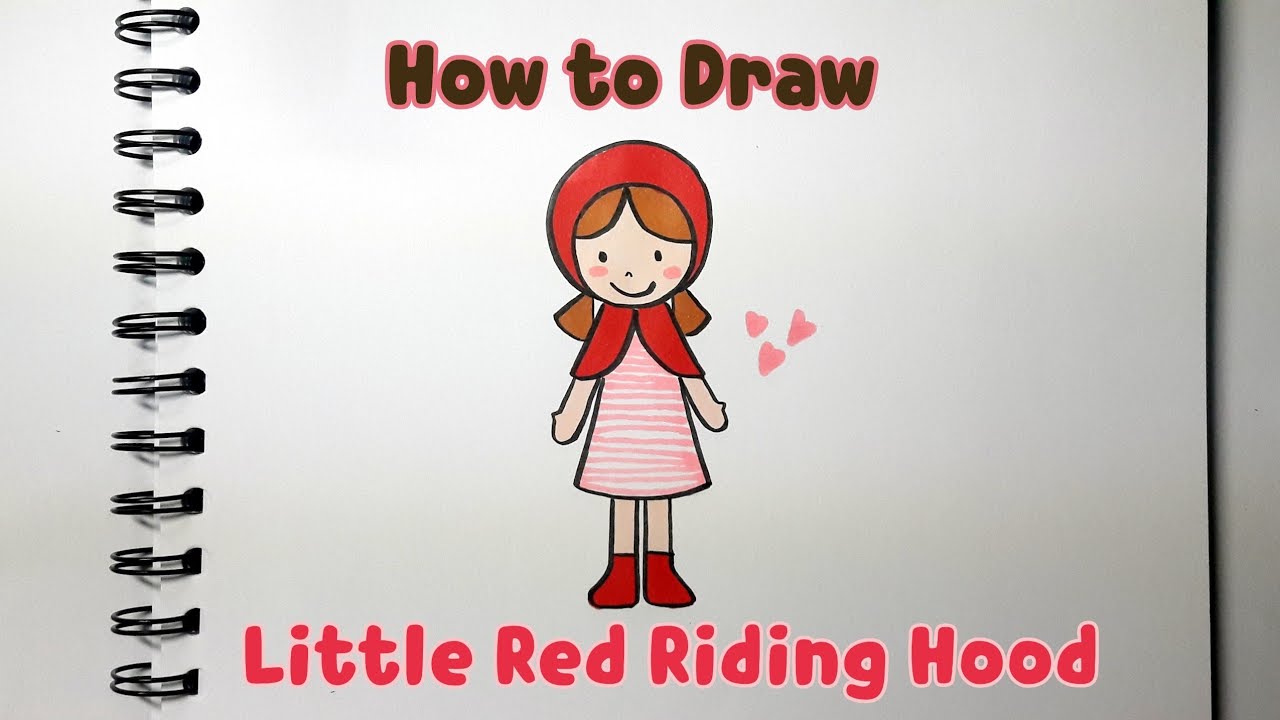 1280x720 how to draw little red riding hood - Red Riding Hood Drawing