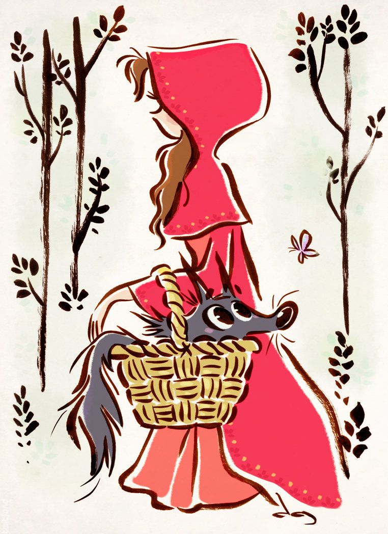 Red Riding Hood Drawing At Paintingvalley Com Explore Collection