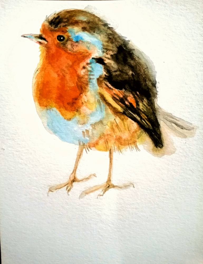 770x1003 Red Robin Bird, Christmas Painting - Red Robin Bird Drawing