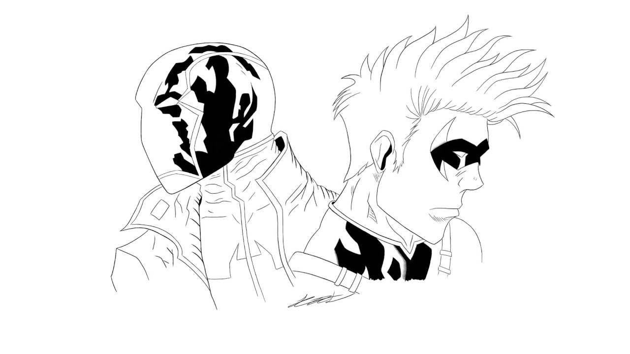 1280x720 drawing red hood red robin in procreate - Red Robin Drawing