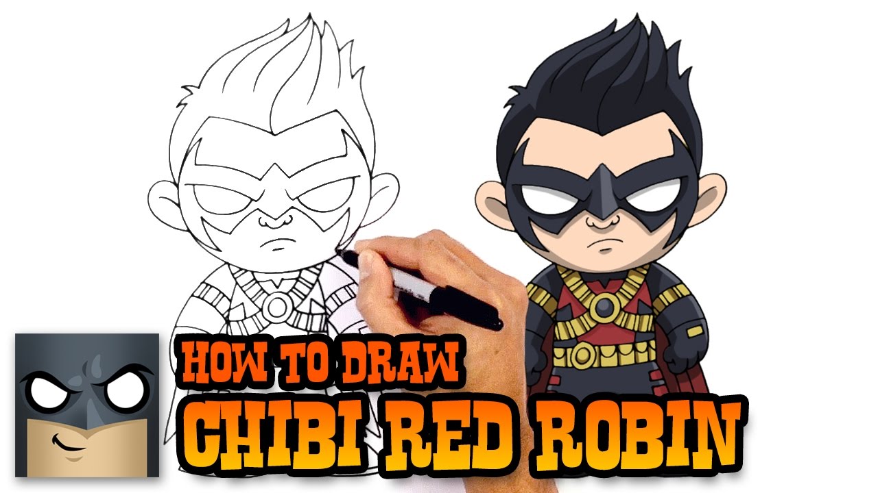 1280x720 How To Draw Red Robin Dc Comics - Red Robin Drawing