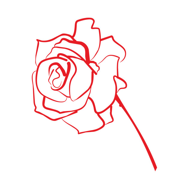 630x630 Red Rose - Red Rose Drawing