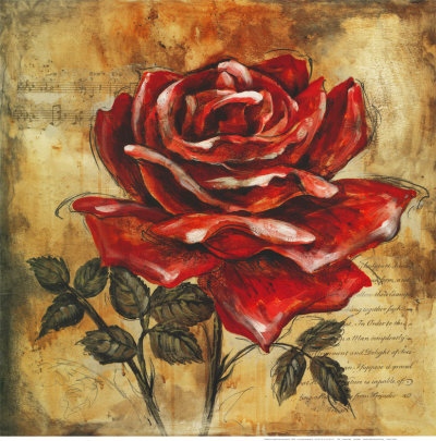 400x405 rose drawings, rose art drawings, drawing of a rose - Red Rose Drawing
