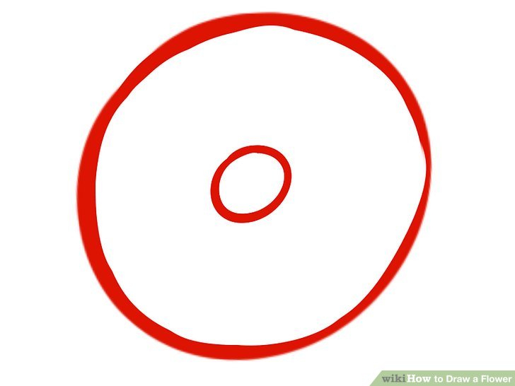 728x546 Easy Ways To Draw A Flower - Red Rose Drawing Step Step