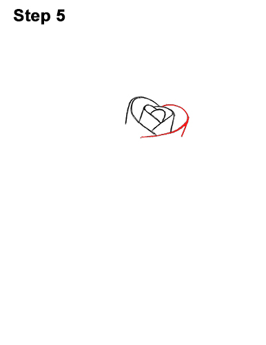 386x500 How To Draw A Rose - Red Rose Drawing Step Step