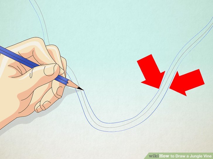 728x546 How To Draw A Jungle Vine Steps - Red Vines Drawing