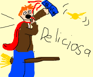 300x250 ron weasley eating red vines drawing - Red Vines Drawing