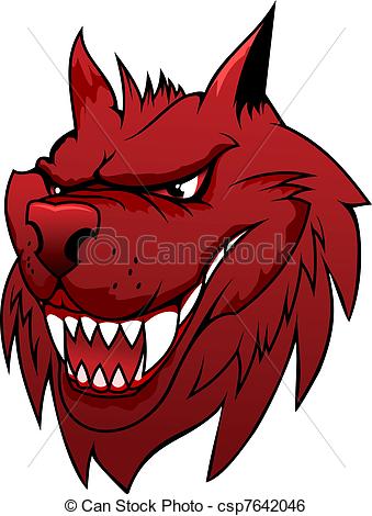 339x470 red wolf wild danger red wolf in cartoon style isolated on white - Red Wolf Drawing