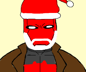 300x250 Santa Is A Redcoat Drawing - Redcoat Drawing