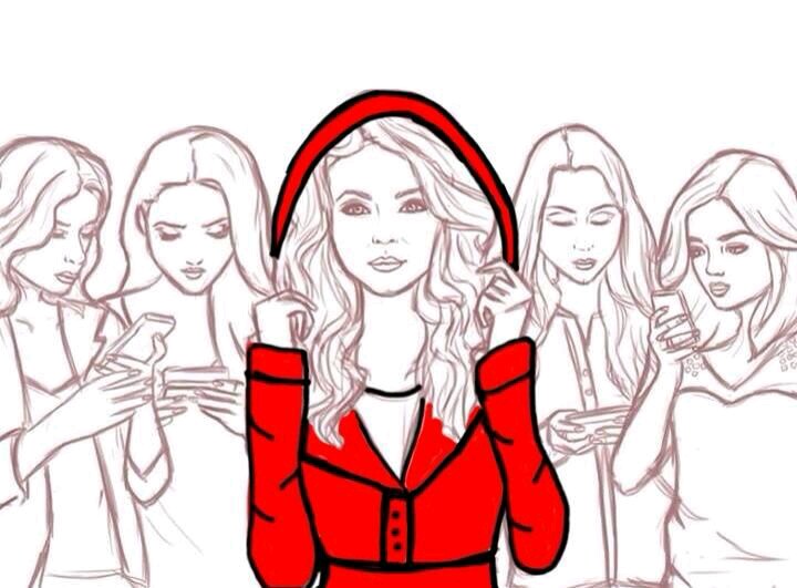 720x531 Drawing Pretty Little Liars And Red Coat On We Heart It - Redcoat Drawing