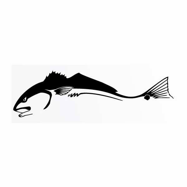 600x600 Steelfin Redfish Decals Tackledirect - Redfish Drawing