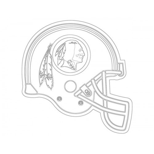 500x500 Washington Redskins Helmet Sketch For Canvas Painting - Redskins Drawing