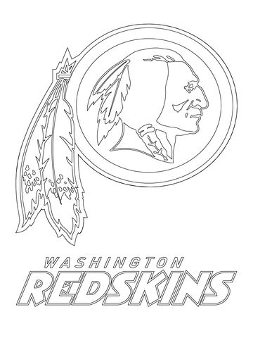 360x480 Washington Redskins Logo Coloring - Redskins Drawing