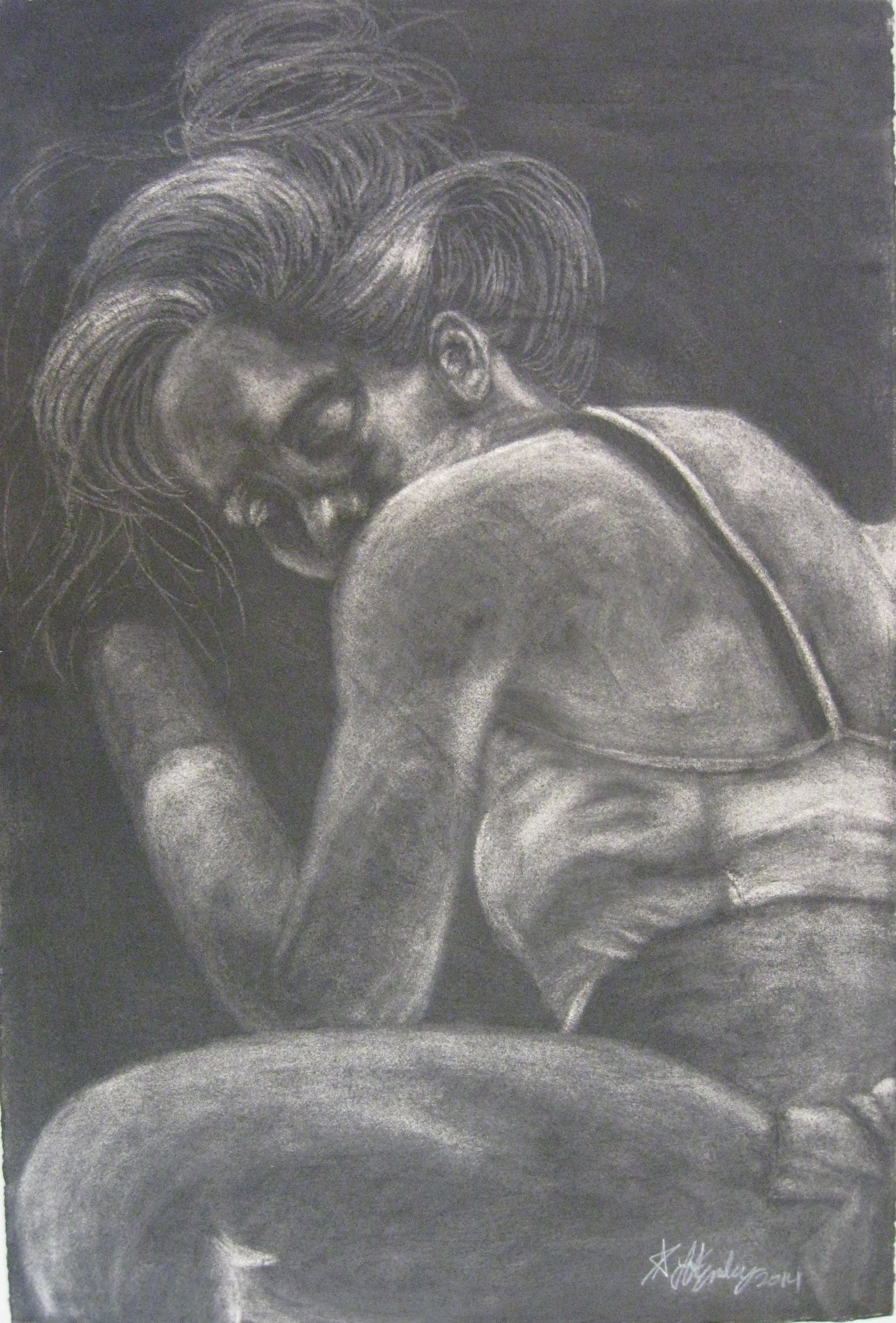 2072x3060 reduction charcoal eraser from figure drawing class neal k - Reduction Drawing