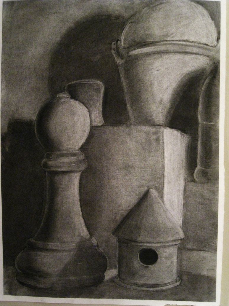774x1032 Reductive Charcoal Study - Reduction Drawing