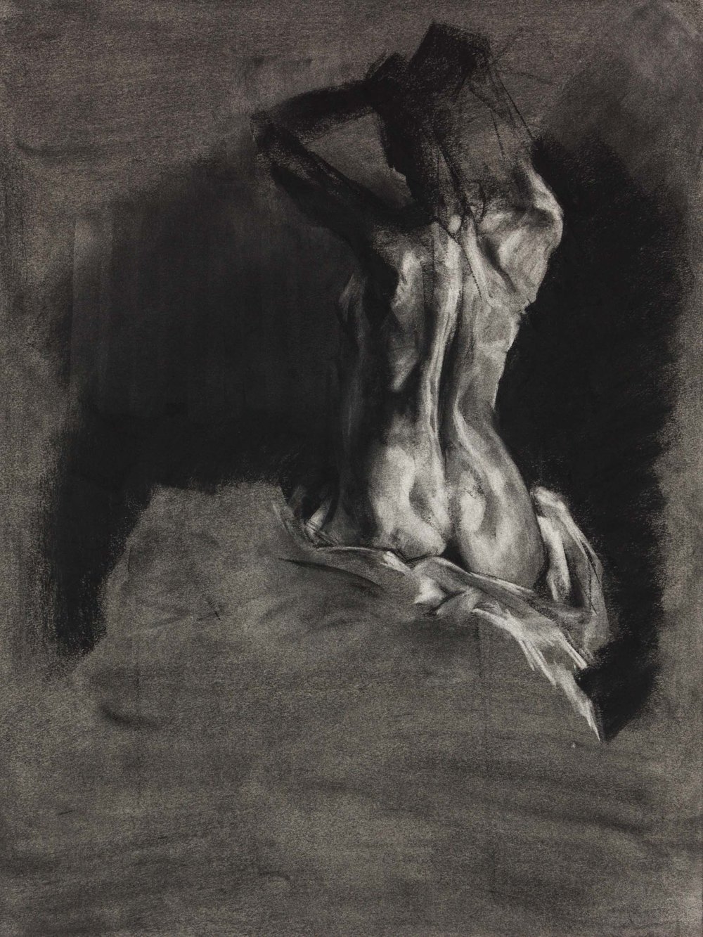 1000x1333 Value Scale, Cross Hatching, And The Charcoal Reduction Method Koko - Reduction Drawing