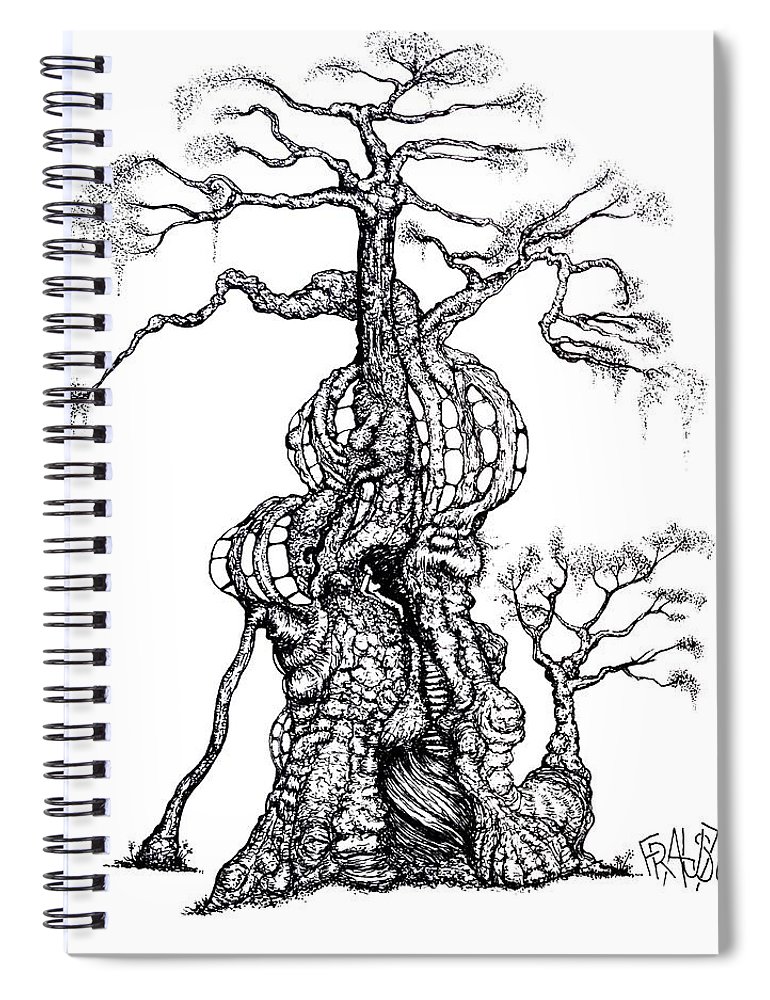 770x1000 redwood tree castle drawing spiral notebook for sale - Redwood Tree Drawing