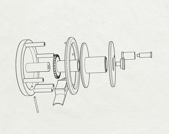 565x450 development of my printed fly reel - Reel Drawing